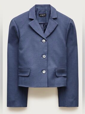 Lenore lady blazer in Gramercy linen blend Evening Shadow